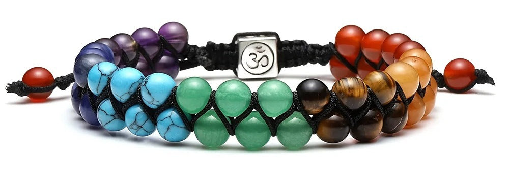 Bohemian Harmony: Multistone Woven Gemstone Bracelet | iBrilliance