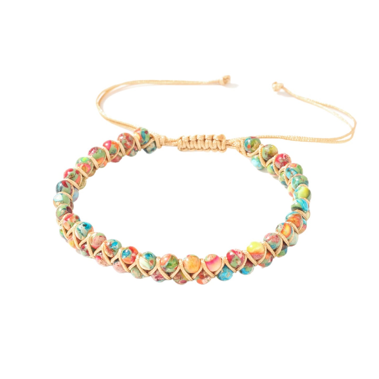 Beaded Bohemian Stone Bracelet Crystal Emperor Stone Natural Stone Bracelet