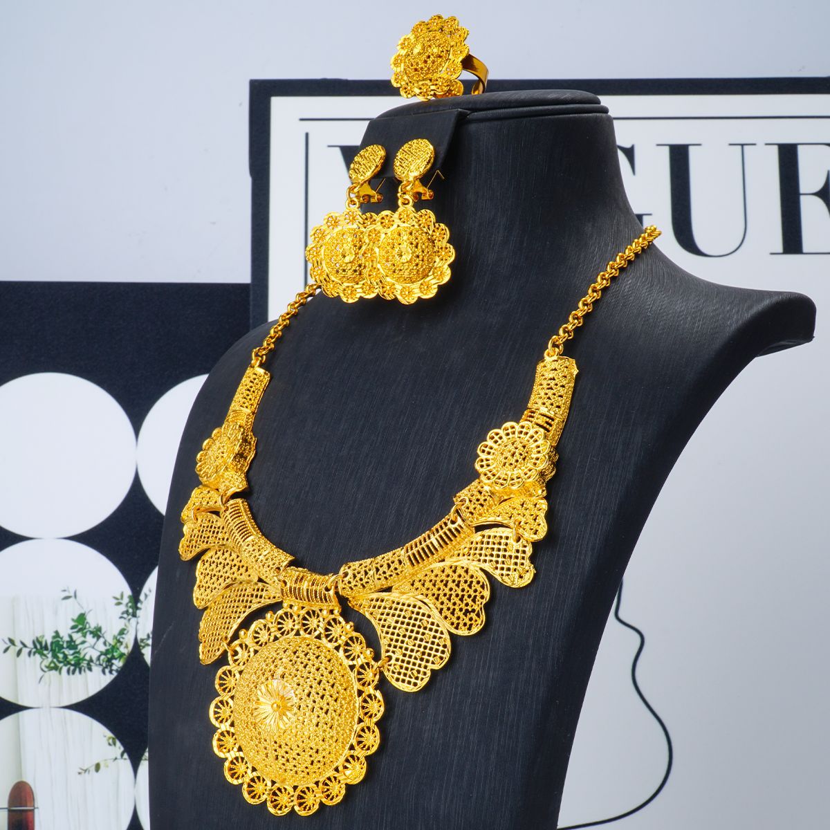 Triple Phoenix Wedding Necklace Set - Radiant Bridal Grace | iBrilliance