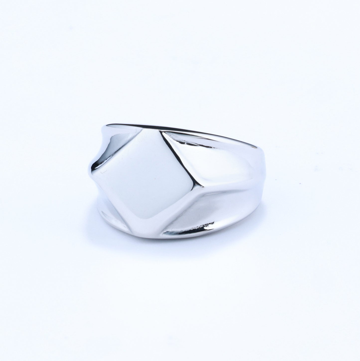 Personalized irregular diamond solid titanium steel ring Nordic simple style fashion jewelry