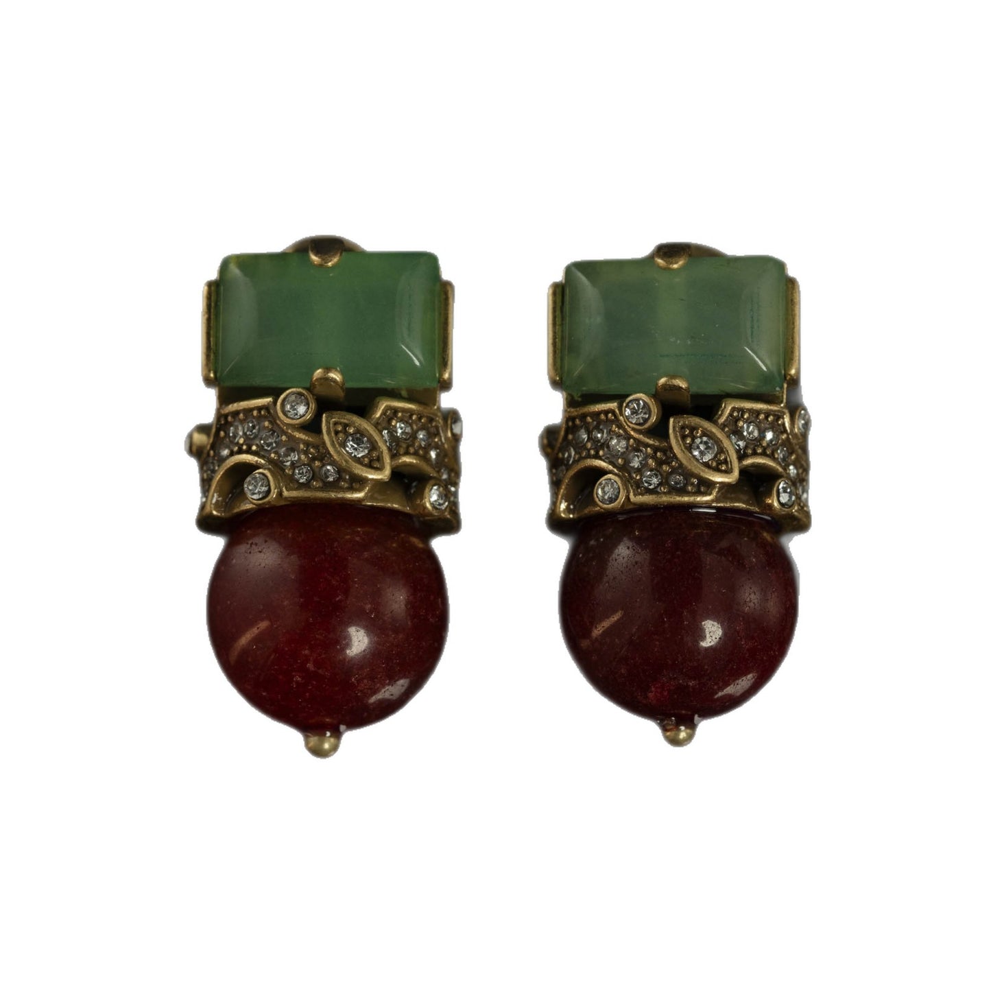 Red Agate Drop Earrings - Vintage Allure & Silver Charm | iBrilliance