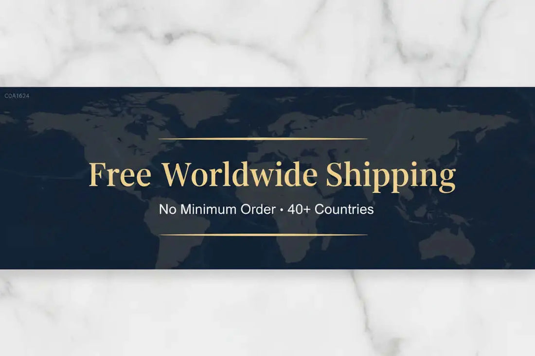 Free Worldwide Shipping — No Minimum Order · 40+ Countries | iBrilliance