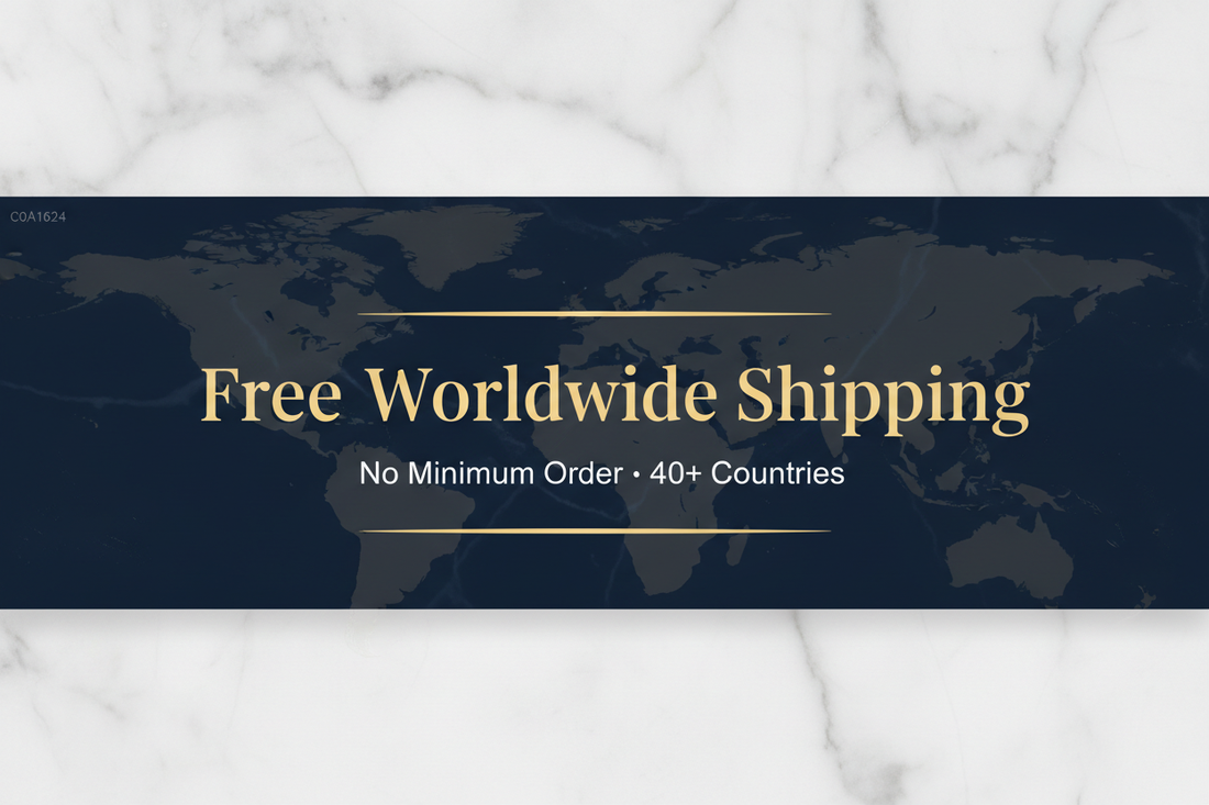 Free Worldwide Shipping — No Minimum Order · 40+ Countries | iBrilliance