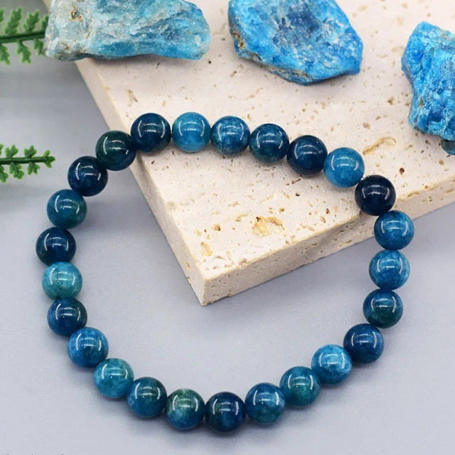 Crystal Bracelet Beads Natural Stone Bracelet Unisex Solid Color Simple Versatile Natural Stone Beads