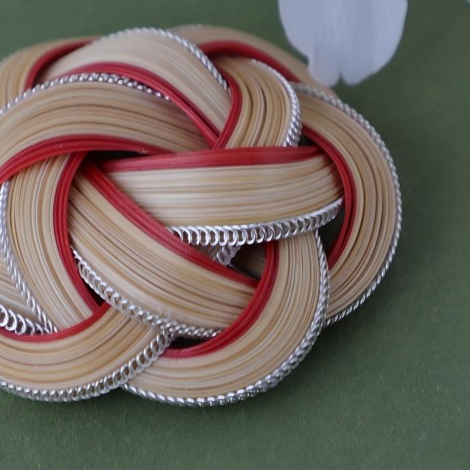 Bamboo Brooch | Silver & Gold Wire Edge | BW02 Brooch