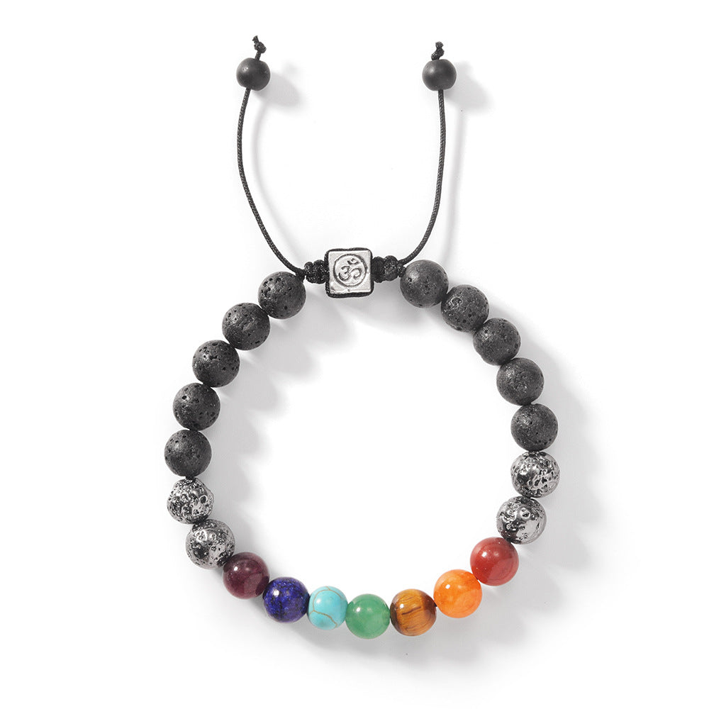 Turquoise Bracelet Woven Hand Strap Crystal Braid Rope Bohemian Aquamarine Red Agate Amethyst Woven Bracelet Ⅱ