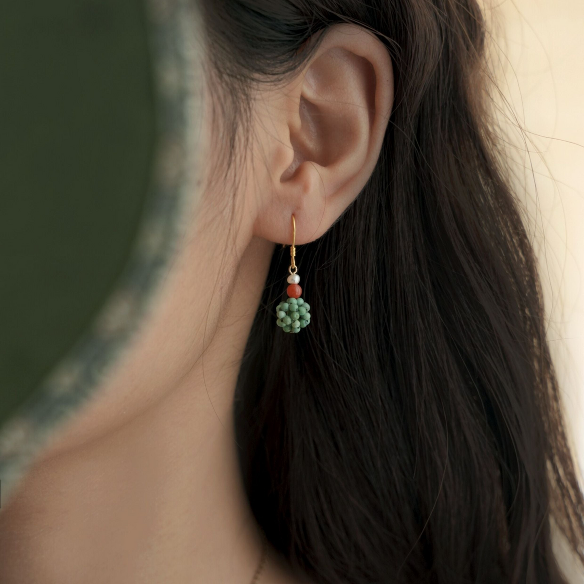 Endless Summer | Turquoise & Nanhong Agate Earrings ES01 Earring
