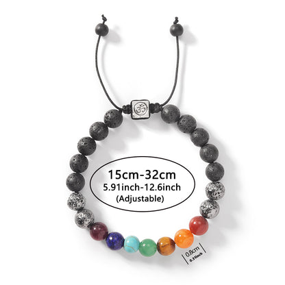 Turquoise Bracelet Woven Hand Strap Crystal Braid Rope Bohemian Aquamarine Red Agate Amethyst Woven Bracelet Ⅱ