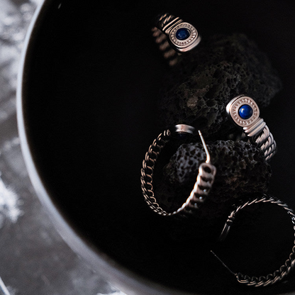 Still & Continuous | Lapis Lazuli Palm Branch Cuff Bracelet B05