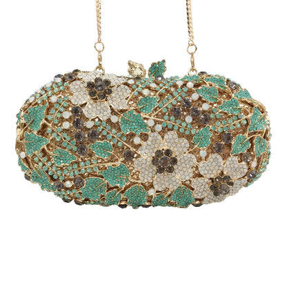 Crystal Clutch Bag with Rhinestones, Evening Bag with Protein Rhinestones, Party Full Rhinestone Handbag for Women