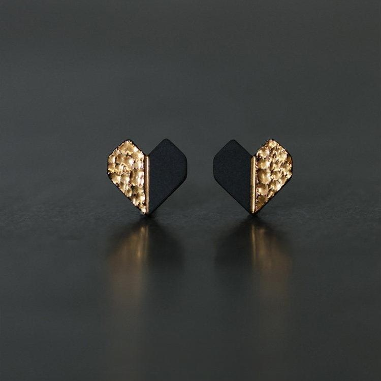 Xinxu Ceramic Heart Earrings | Heart Stud Earrings ER14