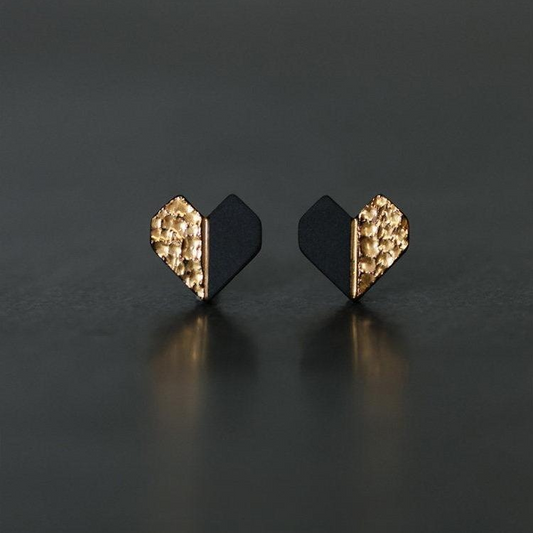 Xinxu Ceramic Heart Earrings | Heart Stud Earrings ER14