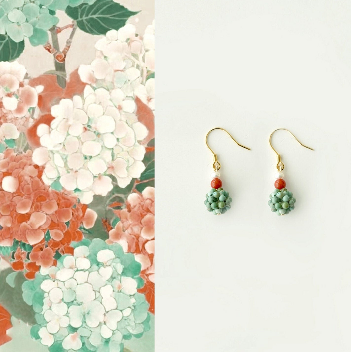 Endless Summer | Turquoise & Nanhong Agate Earrings ES01 Earring