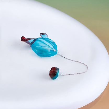 Emo | Sculptural Leather Drop Earrings E07