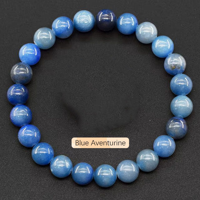 Crystal Bracelet Beads Natural Stone Bracelet Unisex Solid Color Simple Versatile Natural Stone Beads