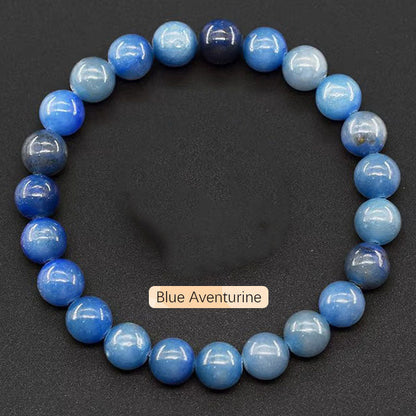 Crystal Bracelet Beads Natural Stone Bracelet Unisex Solid Color Simple Versatile Natural Stone Beads