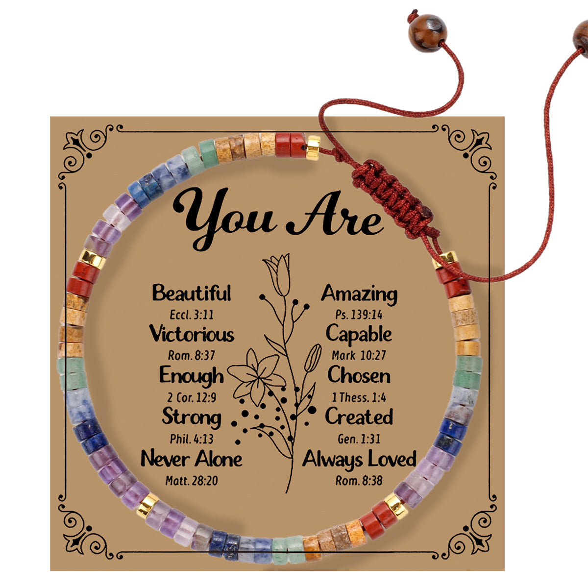 Adjustable Handmade Woven Bracelet Natural Stone Bohemian Colorful Aventurine Purple Braided Bracelet