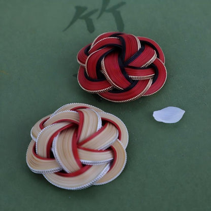 Bamboo Brooch | Silver & Gold Wire Edge | BW02 Brooch