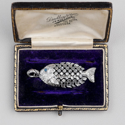 Articulated Koi Fish Pendant Necklace | 925 Sterling Silver NK06