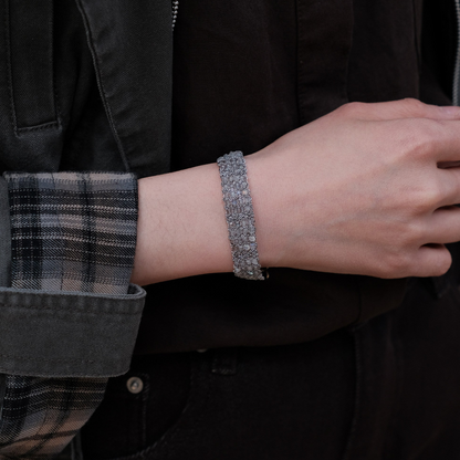 Between the Clouds | Handwoven Crystal Beaded Bracelet B03