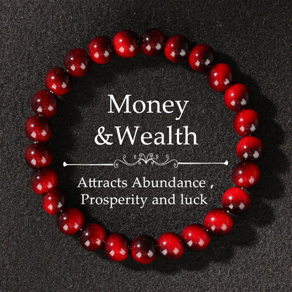 Glass Bracelet Imitation Tiger Eye Unisex Crystal Bracelet