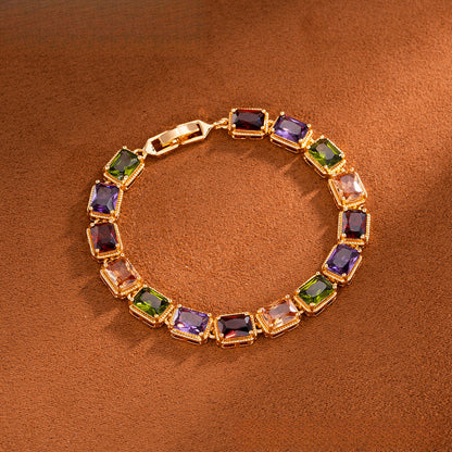 Gorgeous Dinner Bracelet Jewelry AAA Grade Zircon Inlaid Bracelet