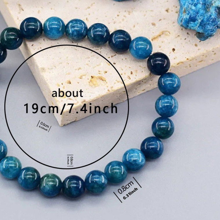 Crystal Bracelet Beads Natural Stone Bracelet Unisex Solid Color Simple Versatile Natural Stone Beads