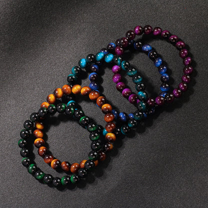 Glass Bracelet Imitation Tiger Eye Unisex Crystal Bracelet