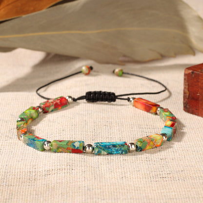 Bracelet Natural Stone Braided Bracelet Handmade Bracelet Unisex