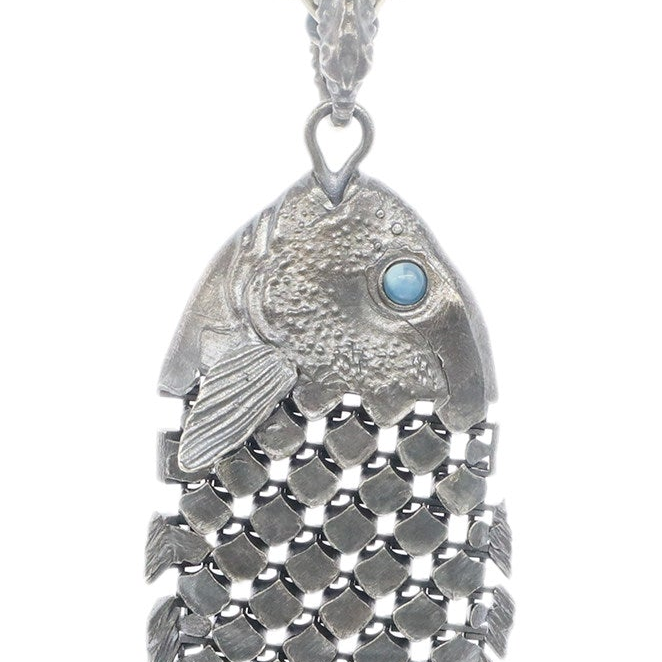 Articulated Koi Fish Pendant Necklace | 925 Sterling Silver NK06