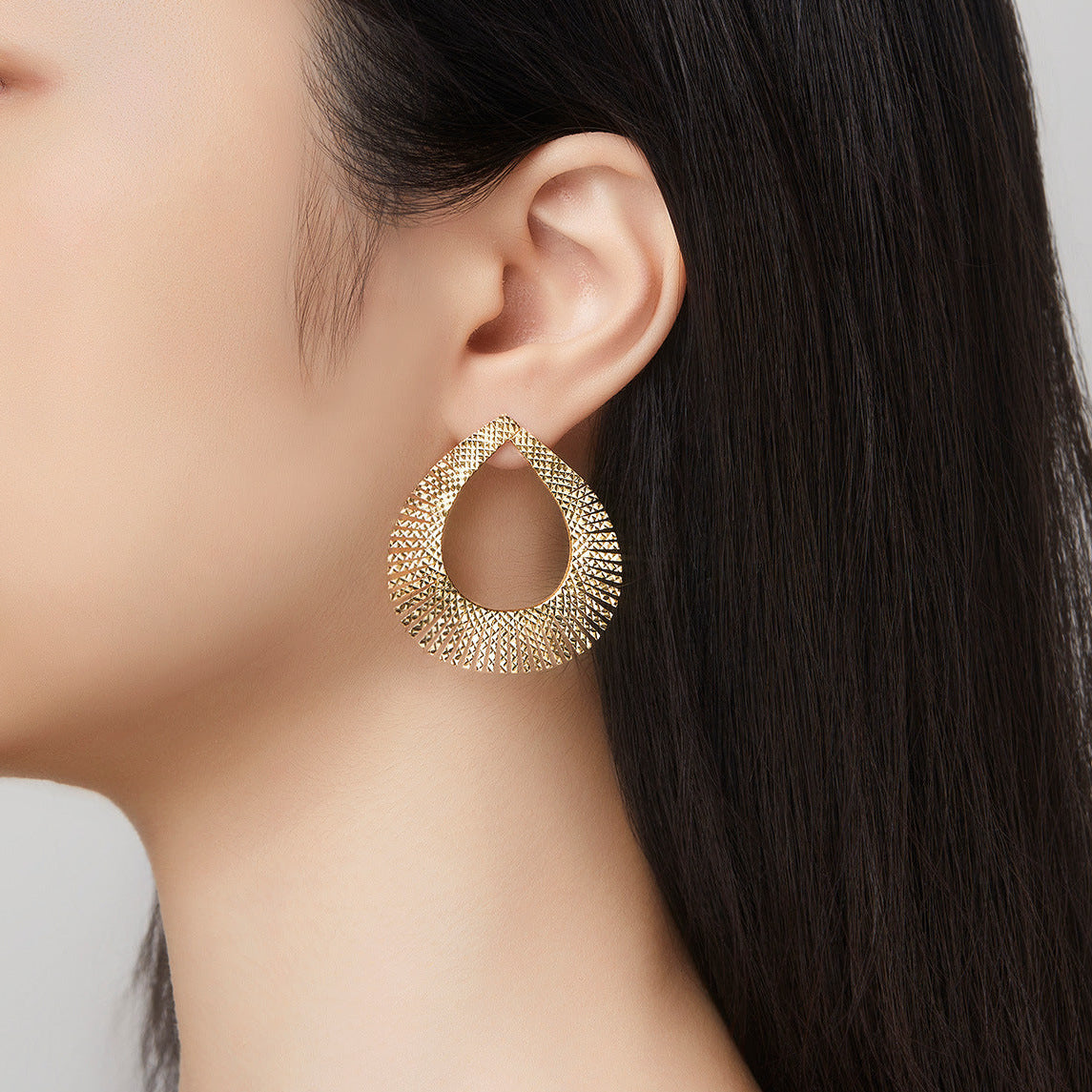S925 Sterling Silver Ice-Flower Teardrop Earrings | Statement Earrings ER08
