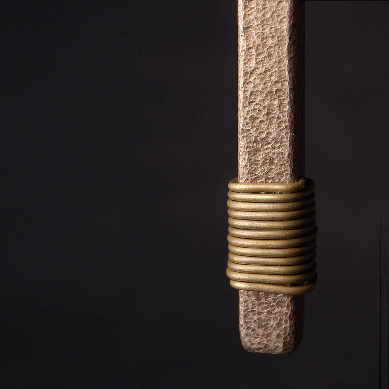 Textured Brass Bar Pendant Necklace | Necklace Q022 iBrilliance shop