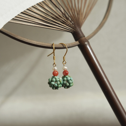 Endless Summer | Turquoise & Nanhong Agate Earrings ES01 Earring