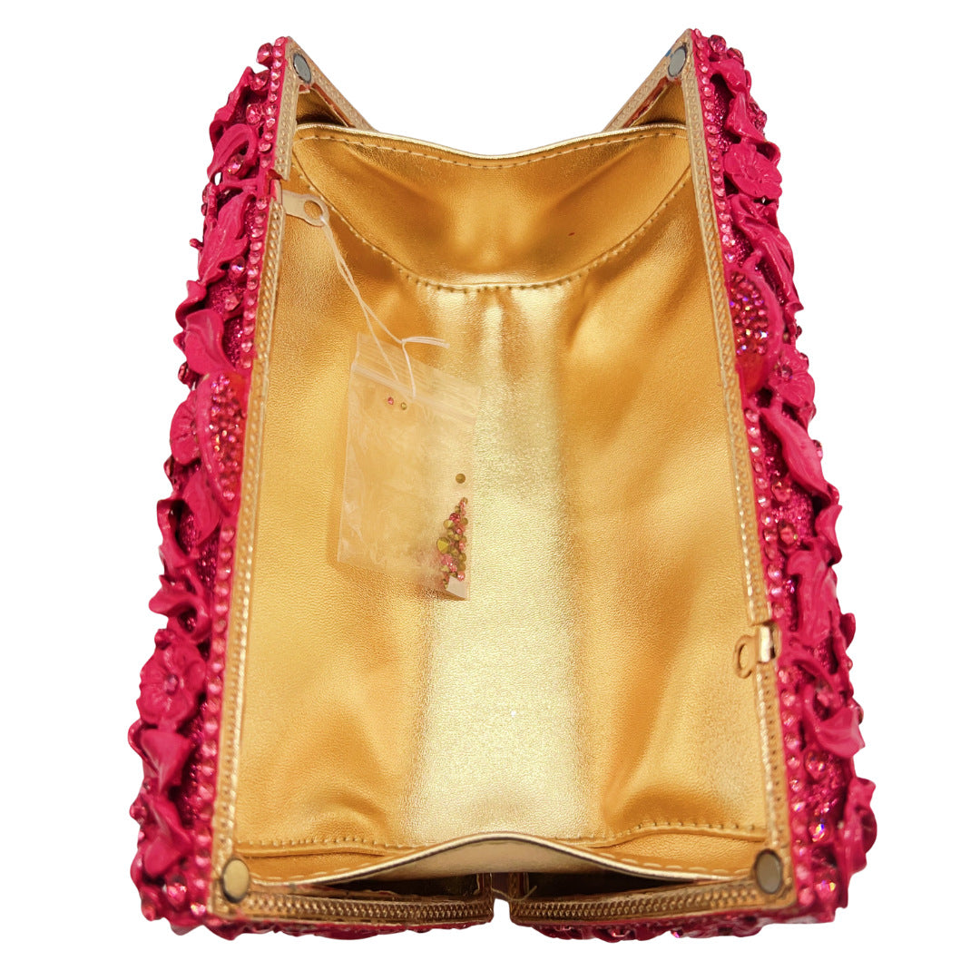 Bloom | Floral Sculpted Evening Clutch Bag CB01 Clutch Bag