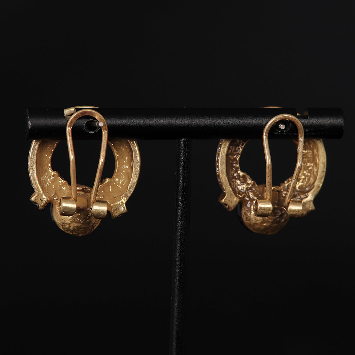 Vintage Purple Agate Drop Earrings - Heritage Elegance | iBrilliance