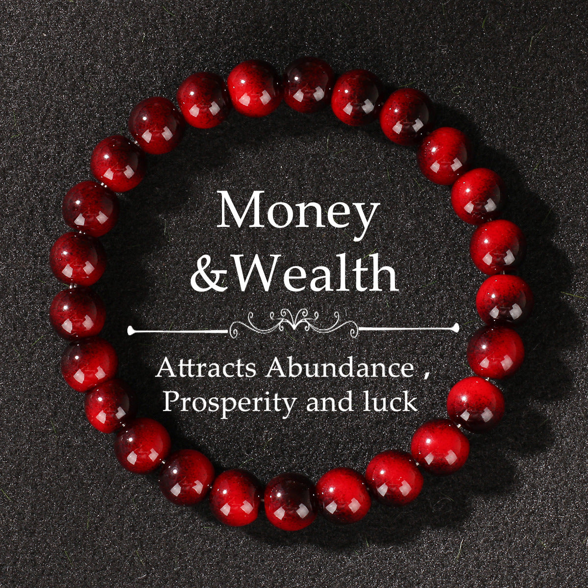 Glass Bracelet Imitation Tiger Eye Unisex Crystal Bracelet