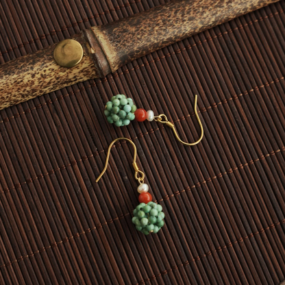 Endless Summer | Turquoise & Nanhong Agate Earrings ES01 Earring