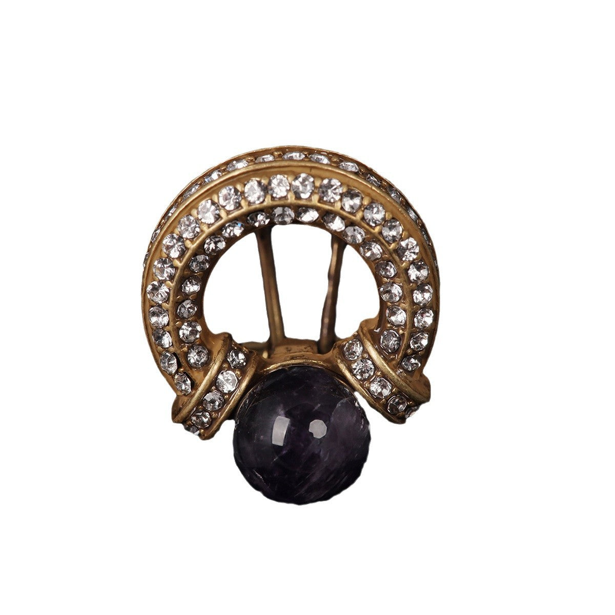 Vintage Purple Agate Drop Earrings - Heritage Elegance | iBrilliance