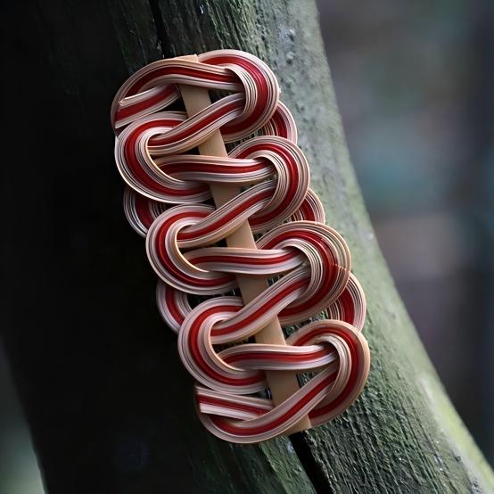 Bamboo Weave Hair Clip & Brooch | Intangible Heritage | BW01 Brooch