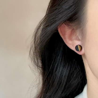 Sequence Ceramic Studs | Asymmetric Geometric Earrings 004 Earring