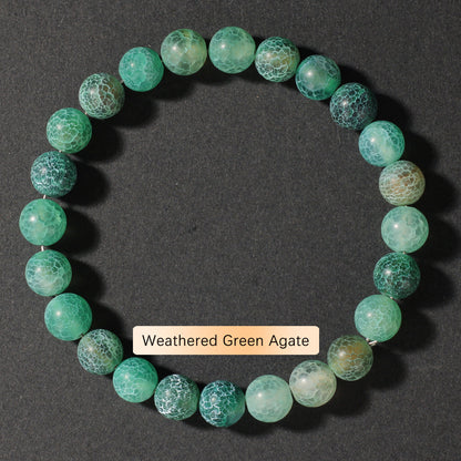 Crystal Bracelet Beads Natural Stone Bracelet Unisex Solid Color Simple Versatile Natural Stone Beads