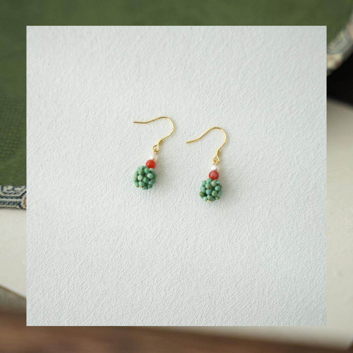 Endless Summer | Turquoise & Nanhong Agate Earrings ES01 Earring