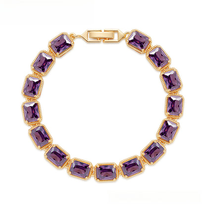 Gorgeous Dinner Bracelet Jewelry AAA Grade Zircon Inlaid Bracelet