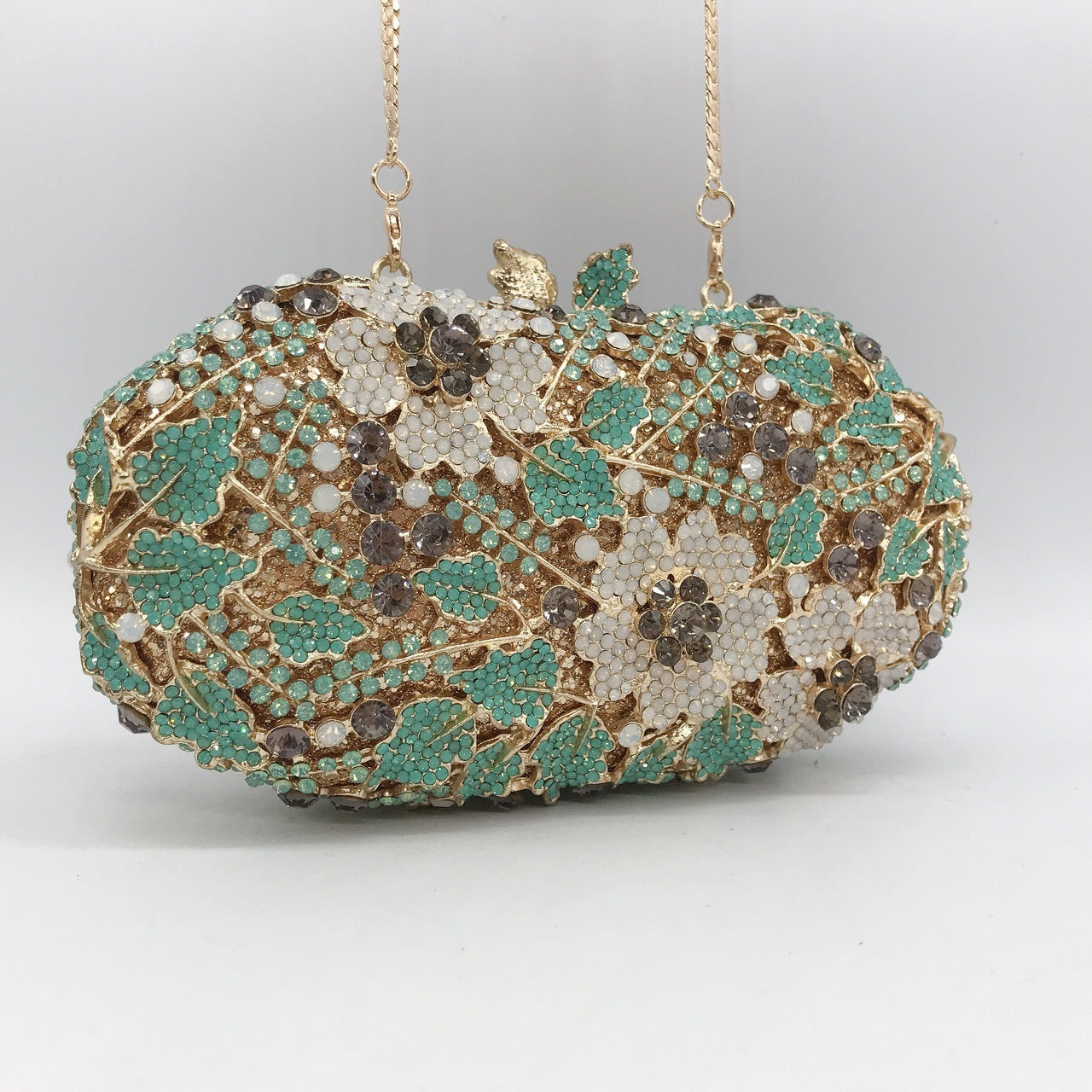 Crystal Clutch Bag with Rhinestones, Evening Bag with Protein Rhinestones, Party Full Rhinestone Handbag for Women