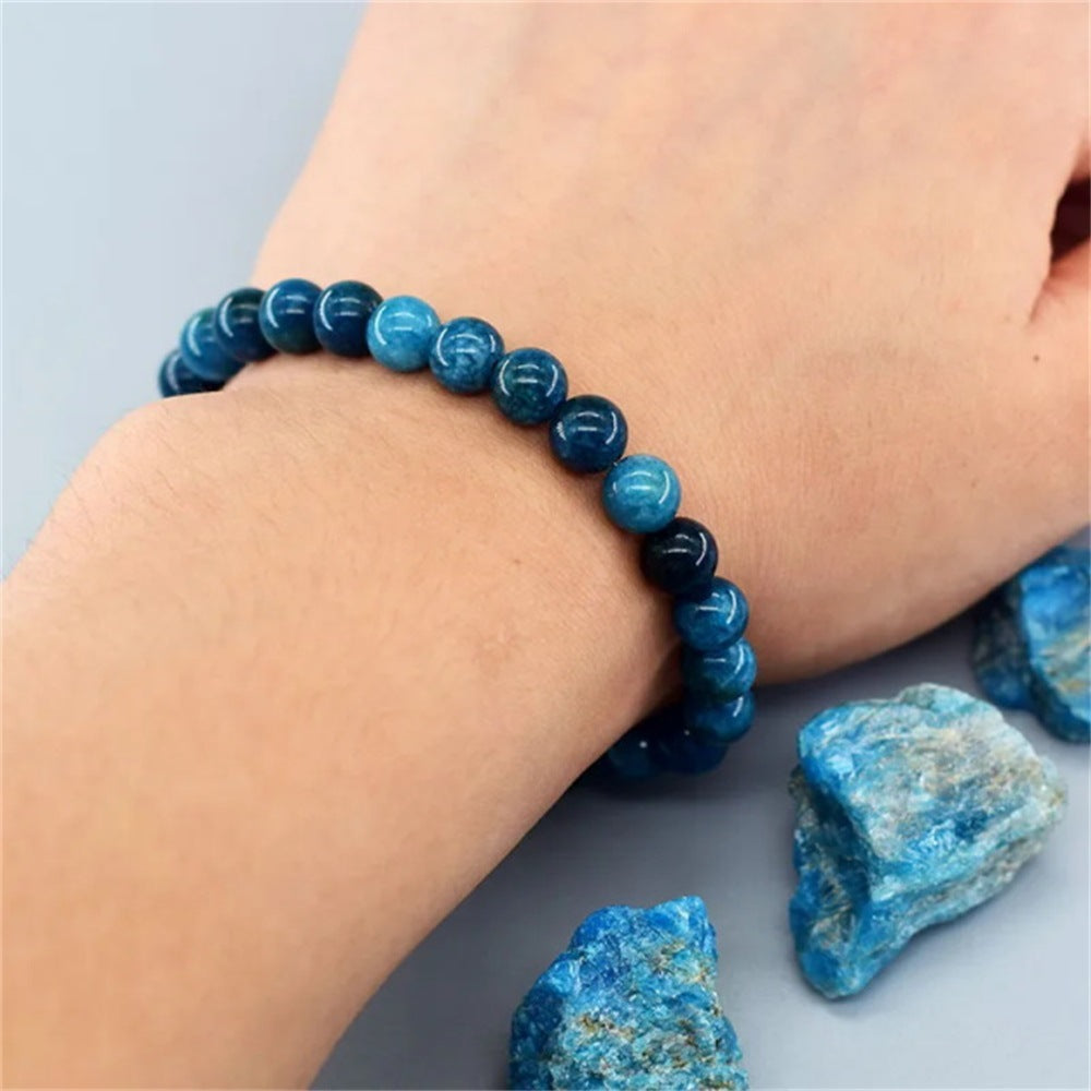 Crystal Bracelet Beads Natural Stone Bracelet Unisex Solid Color Simple Versatile Natural Stone Beads