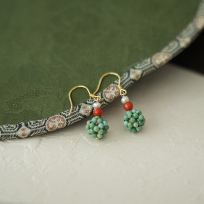 Endless Summer | Turquoise & Nanhong Agate Earrings ES01 Earring