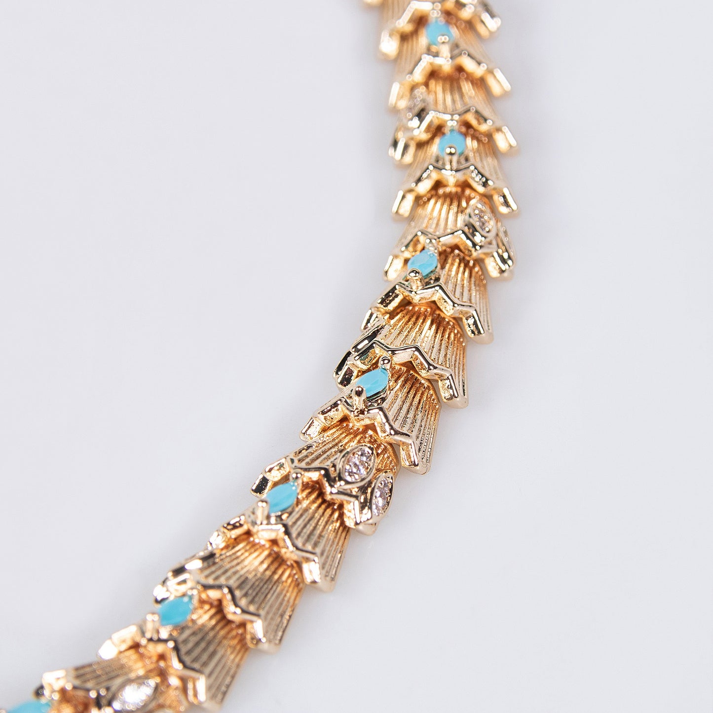 Fashionable micro-inlaid zircon snake necklace earring jewelry set banquet high-end snake necklace earrings