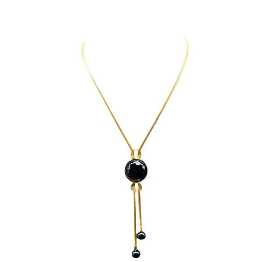 Pearl adjustable long sweater chain fashionable temperament all-match sweater chain earrings set