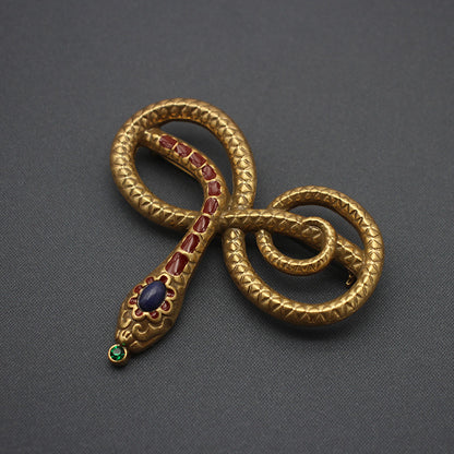 Vintage Art Rare Snake Bracelet Brooch Set Vintage Enamel Western Antique Jewelry Vintage Bracelet