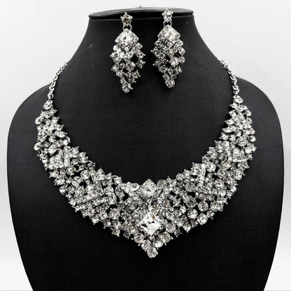 Bridal jewelry rhinestone bridal wedding necklace wedding dress accessories bridal necklace wedding necklace set